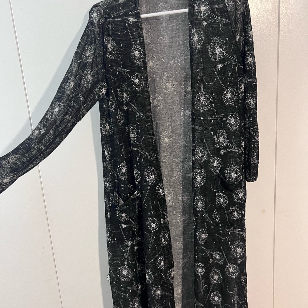 LuLaRoe Black and Gray Cardigan